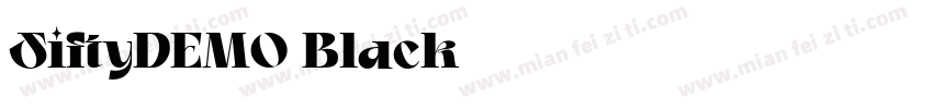 SiftyDEMO Black字体转换